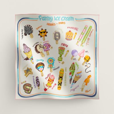 Funny Ice Cream Twilly | Hermès Mainland China